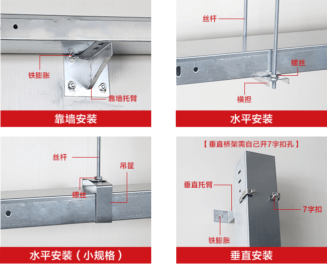 電纜橋架支架安裝方法